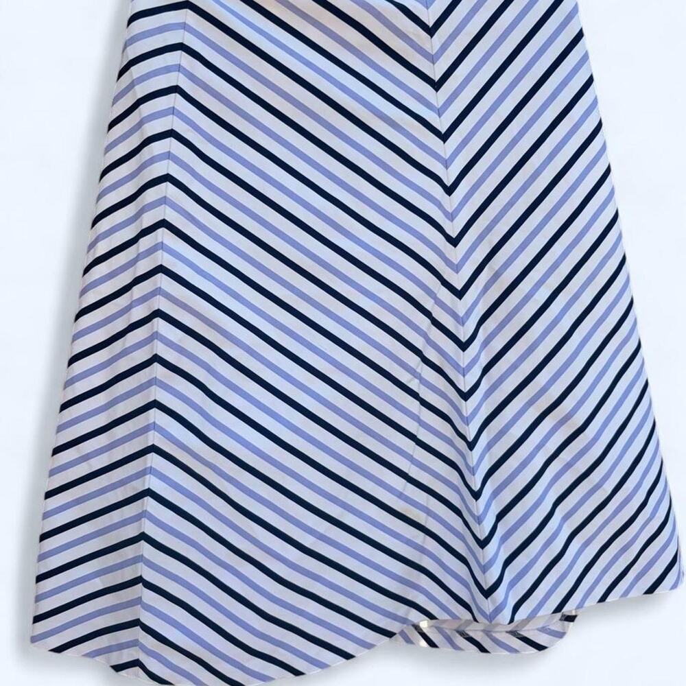 Mod chevron stripe a line skirt
